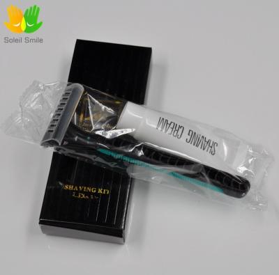 China Fashional 2 blade razorfor twin transparent hotel travel disposable blade time use for sale