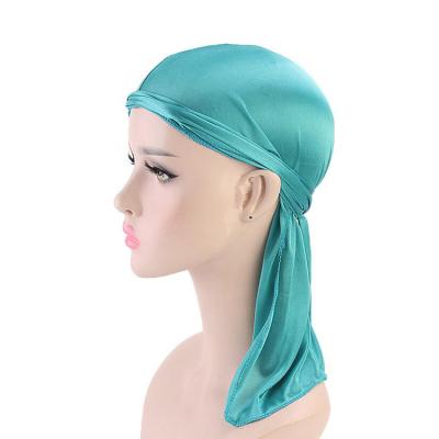 China Hip Hop Lovers Perfect Colorful Glitter Hoods Satin Quality Hair Sleep Hat Women Sleepwear for sale