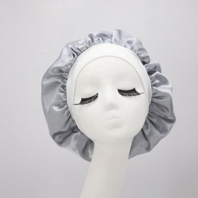 China Sunscreen Fashion Women Sleep Hat Night Satin Hood Sunscreen, Sleeping Or Daily Decoration for sale