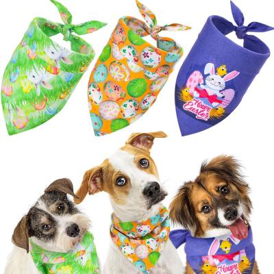 China Easter Day Cat Dog Bandanas Pet Bandana Viable Dog Collar Bandana for sale