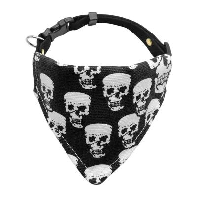 China Viable Wholesale Custom Printed Pet Canvas Plaid Triangle Dog Collar Bandana for sale