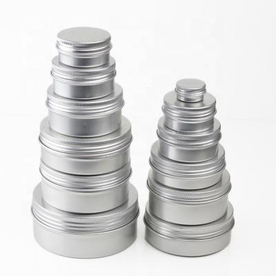 China Factory Price Recyclable Wholesale Diy Round Candle Jars 4Oz Aluminum Canisters With Lids Sample Cosmetic Containers Storage Organizer for sale