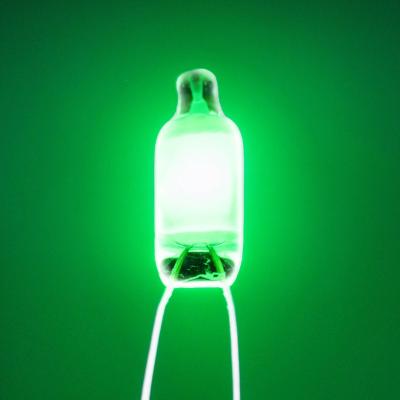 China NE-2G PVC Green Neon Lights Bulbs Neon Tubes 110V/220V AC for sale