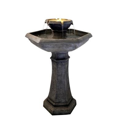 China China Factory Price Decorative Outdoor Garden Water Feature Resin Decoration With Electric Pump for sale