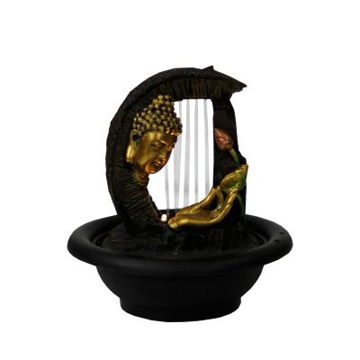 China China Hot Selling Desktop Water Fountain Gautam Buddha Statue Waterfall for sale