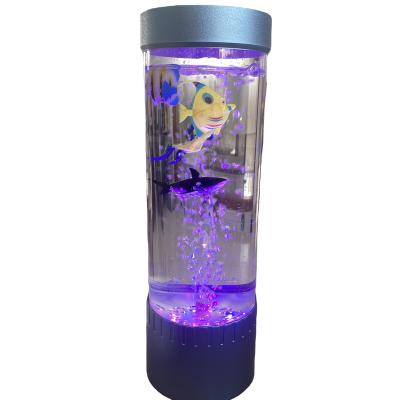 China Plastic Water Bubble Lamp With Jellyfish Floor Lamp Stage Decoration LED Light Water Bubble Decorative for sale