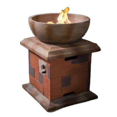 China Firedamp Stored Fire Burner For Outdoor Garden GRC Fire Pit With ETL Certificates for sale