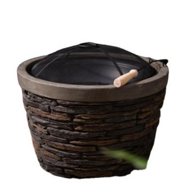 China Firedamp Stored Burner For Outdoor Wood Burning Bricks Wood Burning Garden Fire Pits for sale