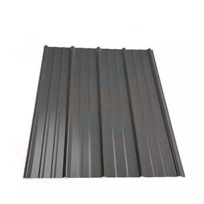 China Building or structural steel Coated 12 ft black metal sheet corrugated roof panels sheets for sale