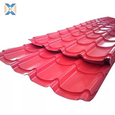 China Contemporary GI PPGI PPGL Colorful coated sheet corrugated galvanized steel roofing iron sheet roof tiles color for sale