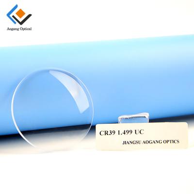 China Resin Single Vision Material CR39 Optical Lens 1.49 Optical Vision Lens for sale