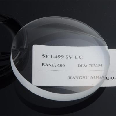 China Single vision semi finished empty lens of cr-39 goggles for sale