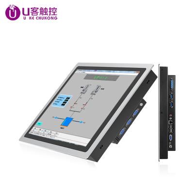 China Full Flat Panel Touchscreen Wall-mount Touchscreen Rugged Capacitive Touch Monitor J1800 Intel Celeron Processor Fanless 15