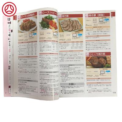 China Advertising Brochure Factory Professional Customized Japanese Cook Book Printing Kitchen Cook Book For Cooking Restaurant Service for sale