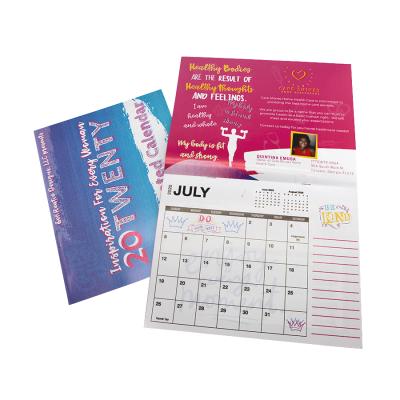 China Planner By Wall Calendar Printing Top Quality Fast Delivery Wire-O Binding Office Printing Calendar for sale