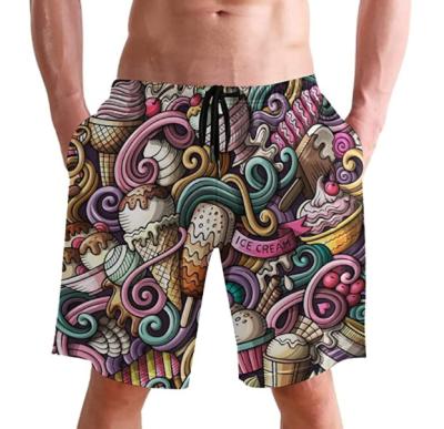 China Plus Size Mesh Striping Abbreviations Mens With Letter Printing For Promotion Mens Beach Shorts Fun Summer Surf Shorts for sale