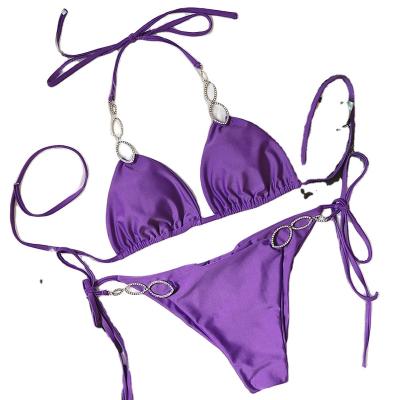 China 2021 new fashion swimwear breathable rings style beach sexy suit two-piece bikini for sale