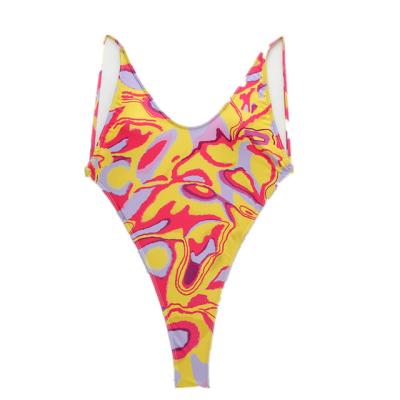 China 2021 New Design Print Breathable Custom Swimwear Girl Swimwear Sexy One Piece Bikini Swimwear For Ladies for sale