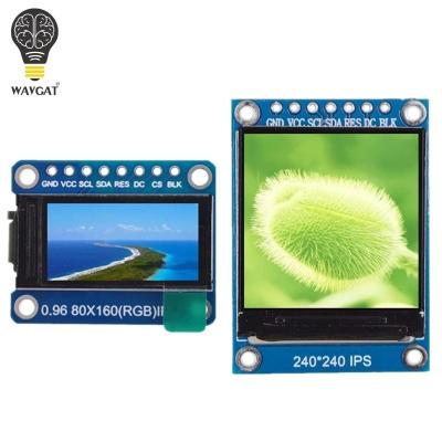 China WAVGAT TFT Display 0.96/1.3 Drive ST7735/ST7789 Full Color 7P SPI HD 65K IPS LCD Module IC 80*160 240*240 (Not OLED) 1.3 inch for sale