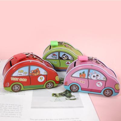 China TOPSTHINK Car Metal Toy Animal Cute Cartoon Custom Adult Kids Piggy Bank Cute Piggy Bank Coin Bank for sale