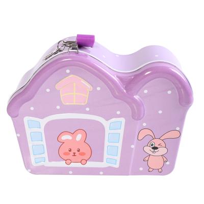 China Cute Piggy Bank Custom Metal Bedroom Coin Bank Money Pig Kids Piggy Bank Tin Box Cute Wholesale Popular Cartoon Piggy for sale