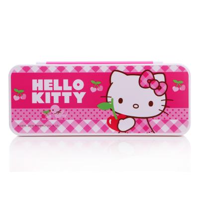 China TOPSTHINK Lovely Odorless Girls Plastic 2 Layer Pencil Case Cute School Stationery For School for sale