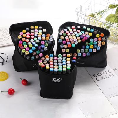 China Fashionable TOPSTHINK Pen Stationery Set 80 Students Animation Hand Drawing Design Color Twin Marker Pen for sale