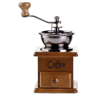 China Retro Bean Grinder Coffee Ferris Wheel Light Hand-Earth Coffee Machine Household Disposable Crank Operated Luxury Coffee Bean Grinder for sale