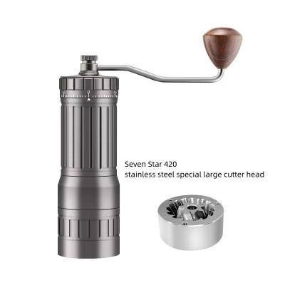 China WITH LID hand grinder coffee bean grinder stainless steel 7 star core hand grinder coffee machine for sale