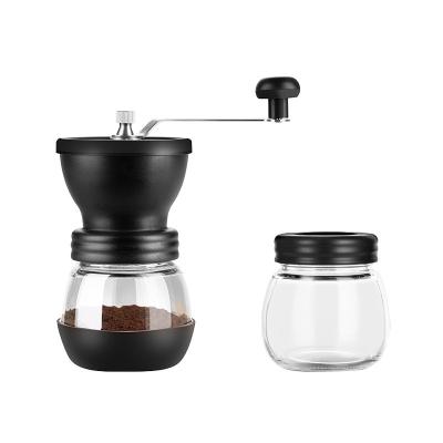 China WITH LID Professional Espresso Burr Coffee Milling Wholesale Portable Commercial Manual Coffee Bean Hand Grinder 4 Buyers for sale