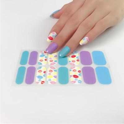 China Easy To Apply And Remove OEM Easy To Use Nail Stickers Nail Wrap Packaging Box Plain for sale