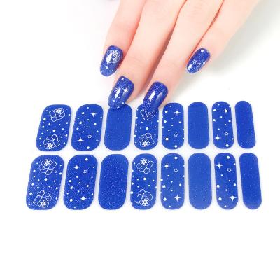 China Easy to apply and remove factory price brand nail stickers nail foil wraps nail gel wrap private label for sale