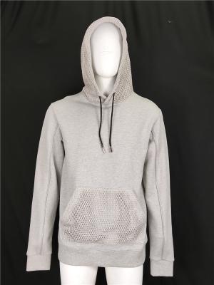 China Favorable Price Anti-pilling Men's Winter Casual Hoodies Men Light Gray Pullover Hoodies for sale