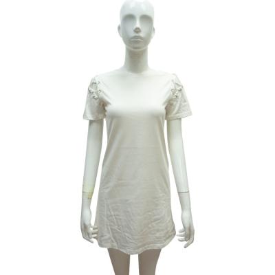 China Anti-Static White Lightweight White Sweat Dress With Angel Sleeve for sale