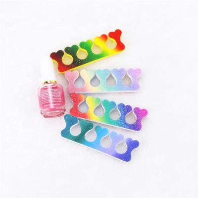 China Wholesale Household Ziri Colorful Manicure Tools Pedicure EVA Toe Separators Sponge Finger Toe Separator For Nail Art for sale