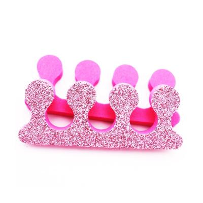 China Soft Nail Art Tools Toe Separators EVA Finger Divider Household Glitter Foam for sale