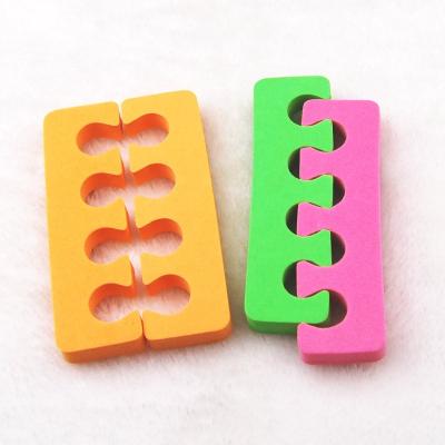 China Soft Nail Art Tools EVA Toe Separator Foam Finger Divider Manicure Factory Ziri Household Colorful Pedicure Separators Wholesale for sale