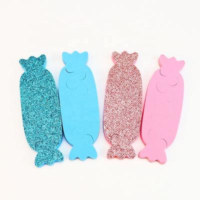 China Household Ziri Factory Supply Colorful Glitter Candy Nail Art Tools Form EVA Toe Separator for sale