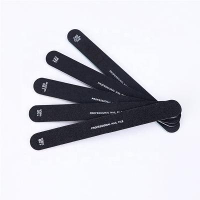 China Ziri WholesaleTop Quality Eco-friendly Logo Customized Black Professional Sandpaper Korea Nail File for sale