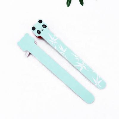 China Wholesale Double Design Animal Side Fahion Ziri Shape Emery Board Private Lable Custom Colorful Nail Folder For Promotion for sale