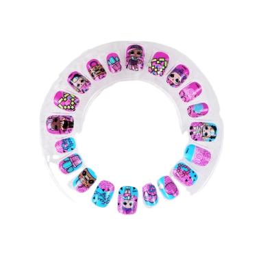 China Design ZIRI Factory Supply Fake Nails Shape Acrylic To Design Custom Fake Nail Tips Full Cover Press On Nails For Kids for sale