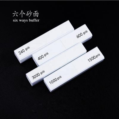 China Household High Quality Mini Nail Tool Cheap Block Six Ways Nail File Finish Buffer for sale