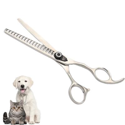 China Sus440c Hair Shear Sustainable Pet Grooming Large Teeth Thinning Scissors For Sale for sale