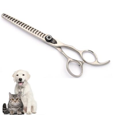 China Viable Wholesale High Quality Pet Dresser Stainless Steel Pet Thinning Scissors For Dog for sale