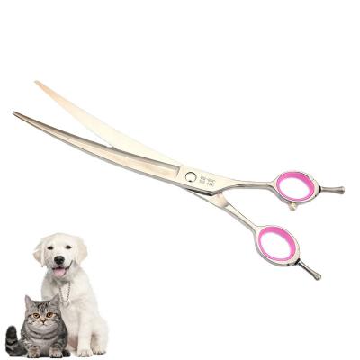 China OEM Sustainable Professional 8.0 Inch Grooming Pet Curved Beauty Scissors Shears On Sale for sale