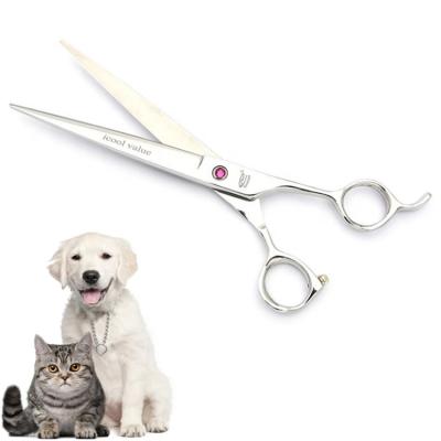 China Sustainable Custom Fashion Pet Scissors Dog Professional , 7.5 Inch Pet Scissors Stainless Steel for sale