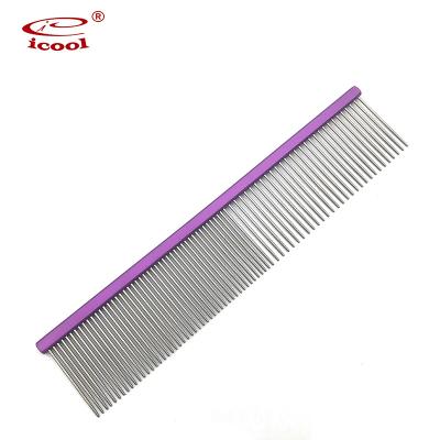 China Sustainable Set Animal Specialty Stores Stainless Steel Pet Cleaning Dematting Comb for sale