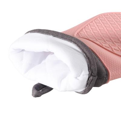 China Porcelain Extra Longcotton Minimalist Silicone Oven Gloves for sale