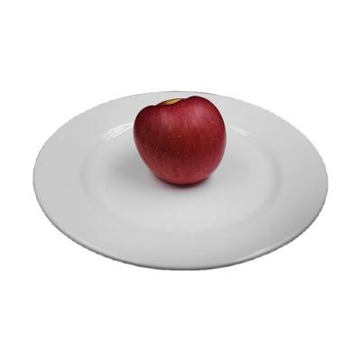 China Dessert Minimalist Porcelain Restaurant White Dish Round Ceramic Dinner Plate Ceramic Dish for sale