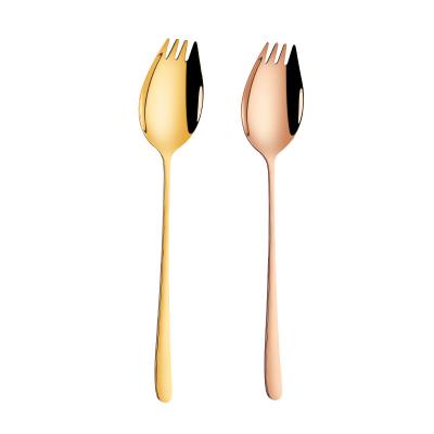 China Modern Casual Portable Eating Sustainable Out Of Dinner Cutlery Fork Spoon Set For Noodles for sale